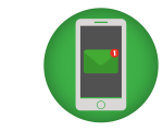 SMS értesítés ikon